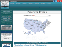 Tablet Screenshot of discoverrivers.com